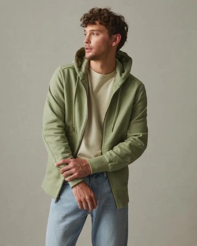 Men's Classic Full Zip - Pale Sage sold by American Giant