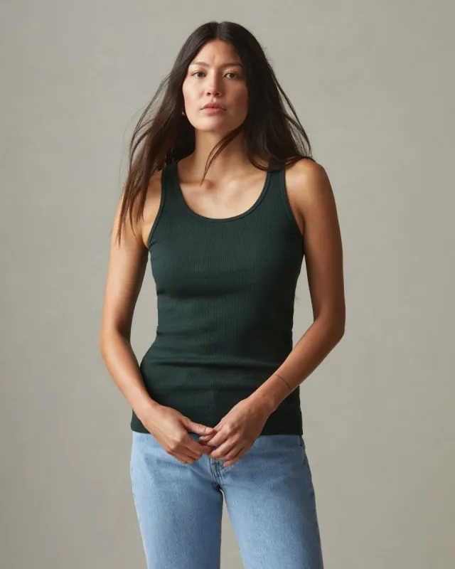 Rib Tank - Dark Forest sold by American Giant