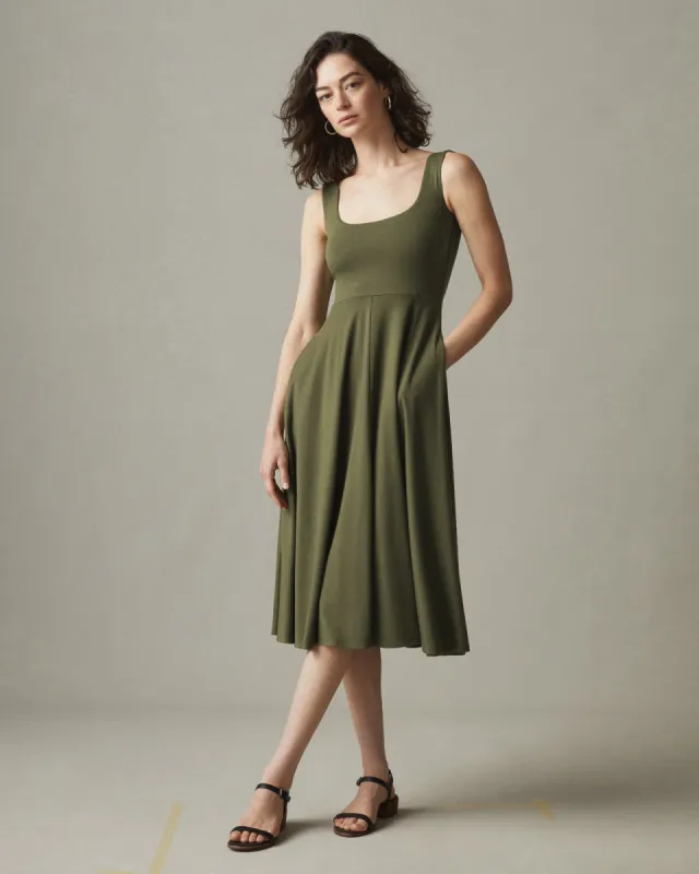 Women's Flex Dress - Moss sold by American Giant