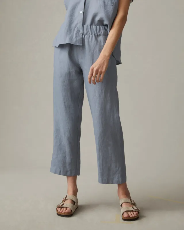 Easy Linen Pant - Dusty Blue sold by American Giant