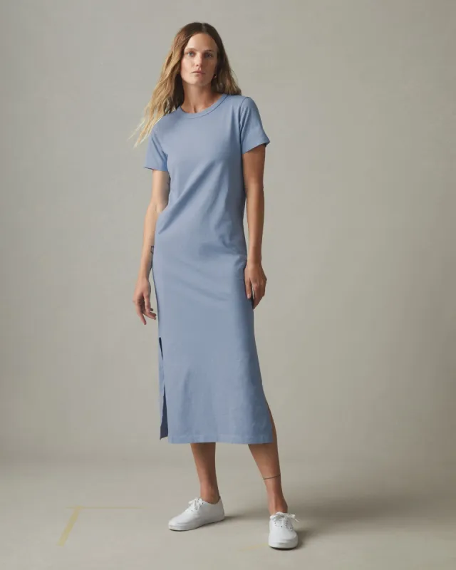 Midi Tee Dress - Rain Washed made by American Giant