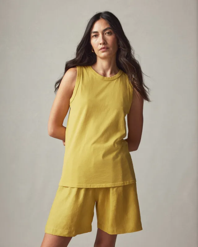 Classic Cotton Muscle Tank - Flaxen sold by American Giant