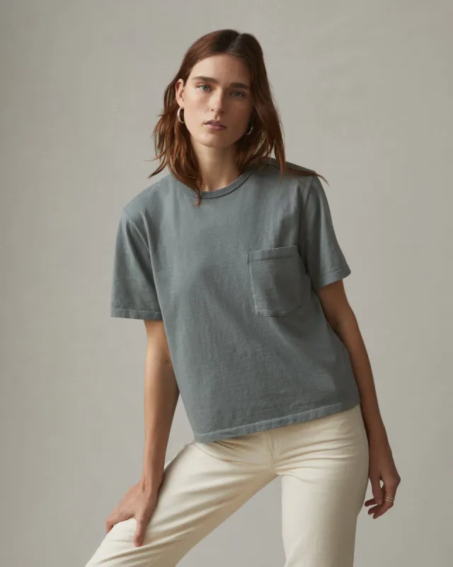 Heavyweight Boyfriend Tee - Grey Sage sold by American Giant