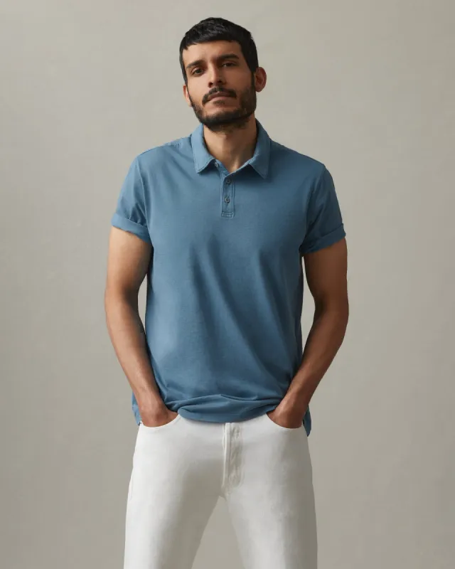 Classic Cotton Polo - Bluefin sold by American Giant