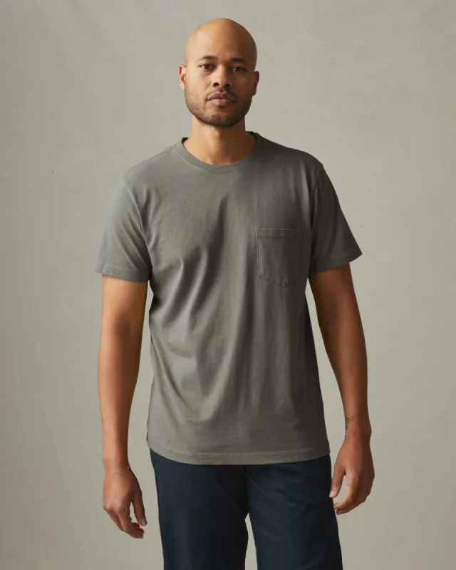Men's Heavyweight Pocket Tee - Dark Pewter sold by American Giant