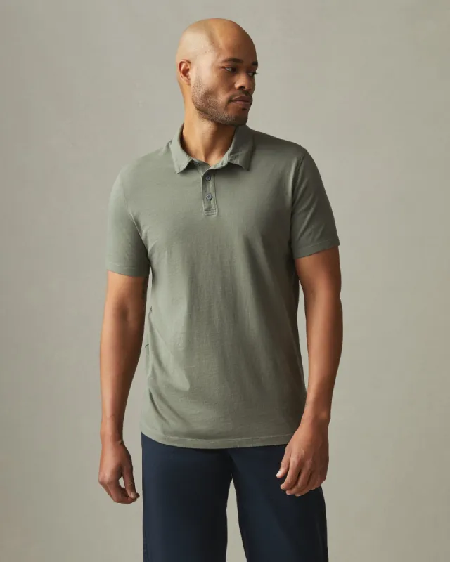 Classic Cotton Polo - Mulled Basil sold by American Giant