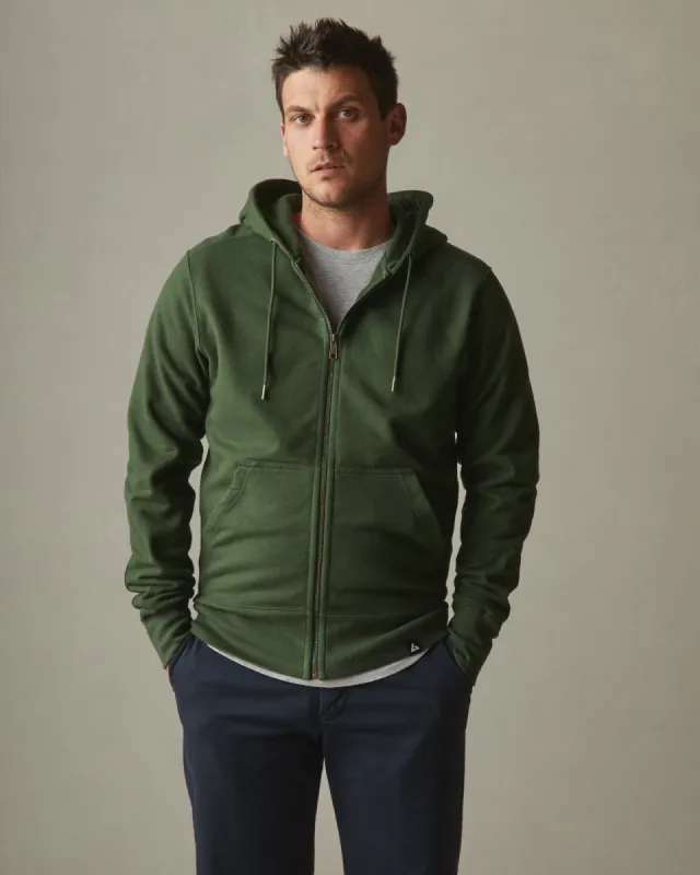 Classic Full Zip - Kombu Green sold by American Giant