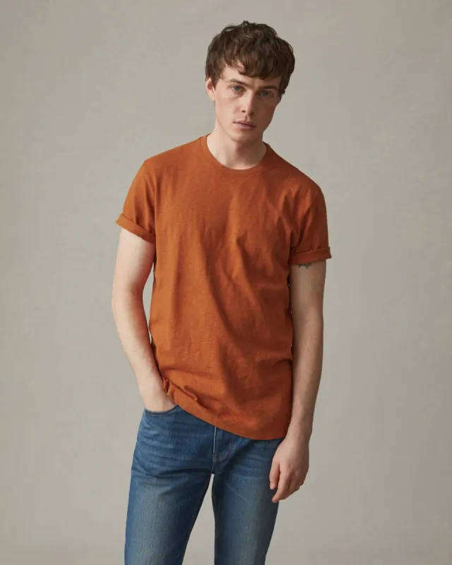Premium Slub Crew Tee - Burnt Clay sold by American Giant