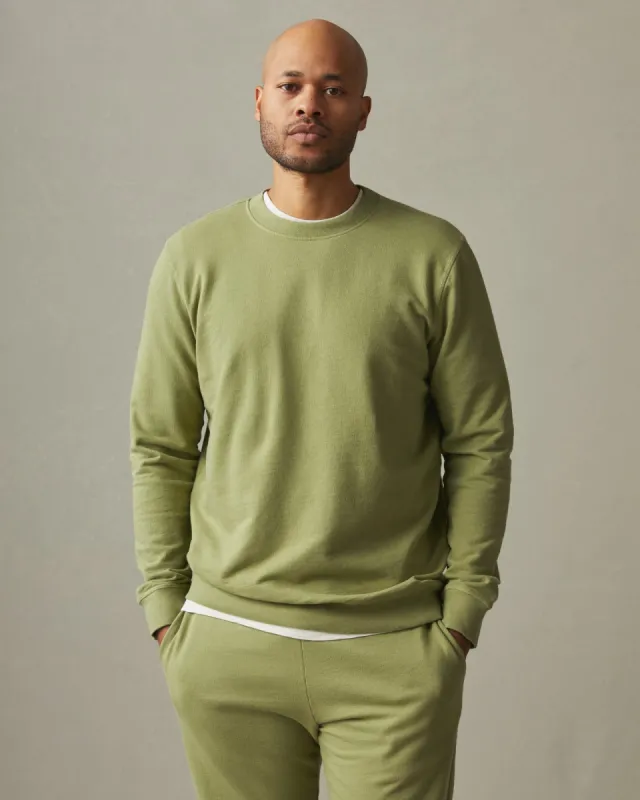 Lightweight Cotton Crew Sweatshirt - Pale Sage sold by American Giant