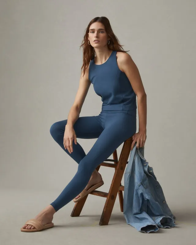Women's Cotton Stretch Legging - Nautical Blue sold by American Giant