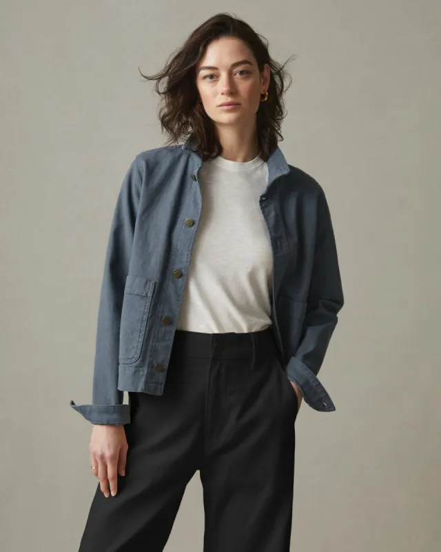 Women's Roughneck Chore Jacket - Vintage Indigo sold by American Giant