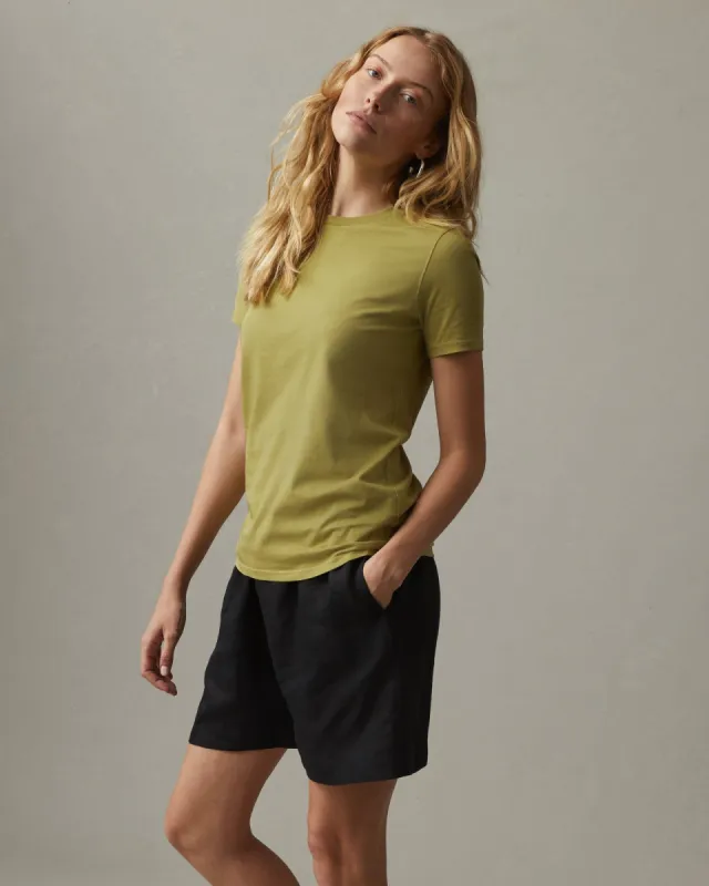 Classic Cotton Crew Tee - Peat Moss sold by American Giant