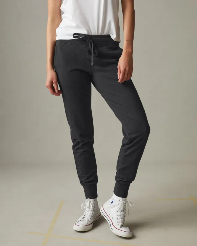 Lightweight Cotton Jogger - Black sold by American Giant