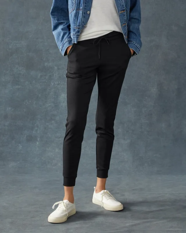 City Jogger - Super Black sold by American Giant