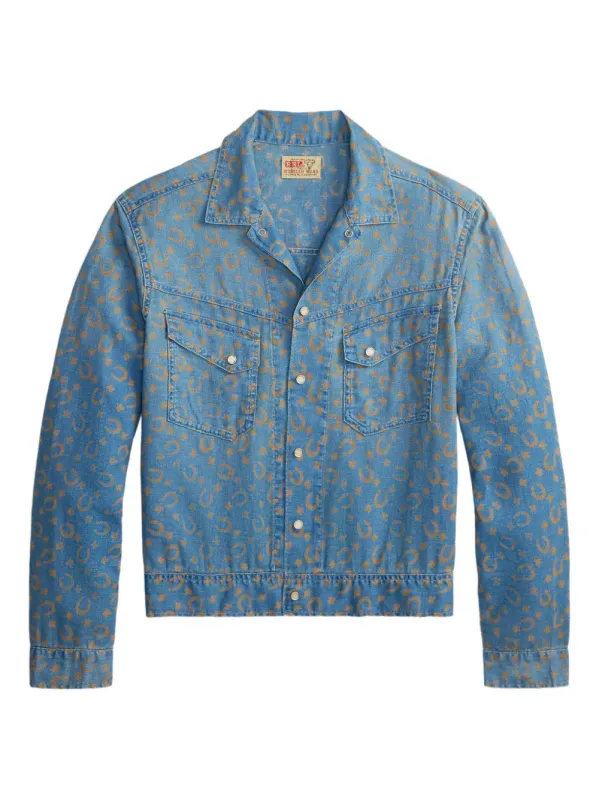 Horseshoe Print Overshirt made by RRL