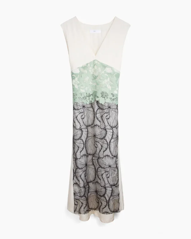 Acetate Twill Lace Dress made by TOGA Pulla
