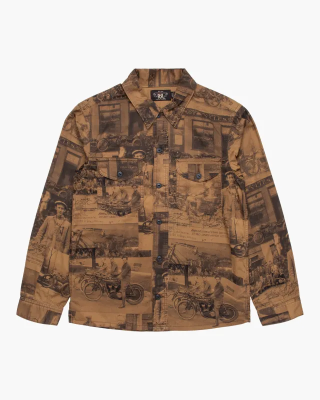 Photo-Print Twill Workshirt made by RRL
