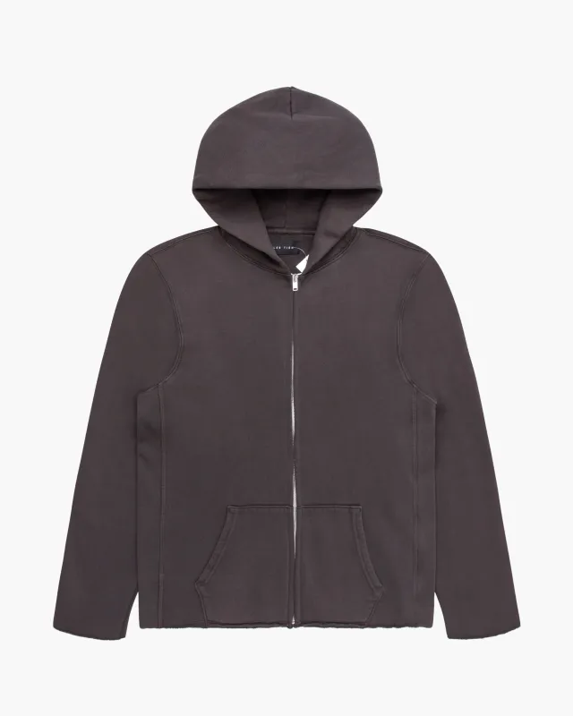 Raw Zip  Hoodie made by LES TIEN