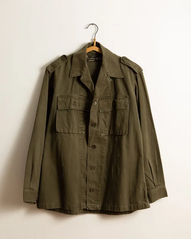 Vintage 70's P.V.B.A. Monetex Herringbone Army Shirt Jacket made by American Rag