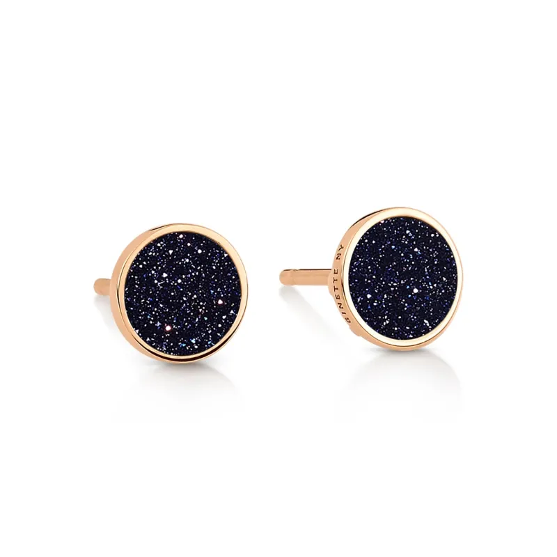 Ever Blue Sandstone Disc Earrings made by American Rag