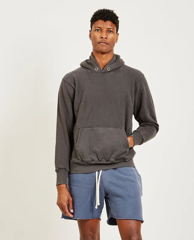 Cropped Hoodie Vintage Black made by LES TIEN