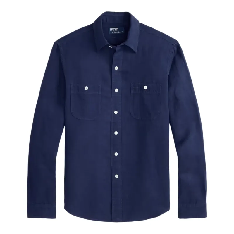 Classic Fit Linen-Silk Workshirt made by Polo by Ralph Lauren