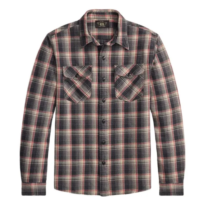 Plaid Twill Workshirt made by RRL