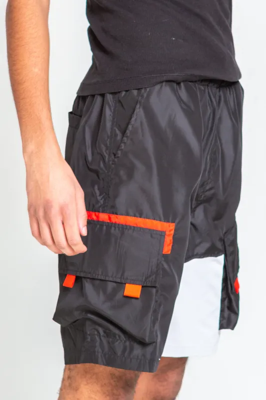 Black Nylon Shorts sold by American Stitch