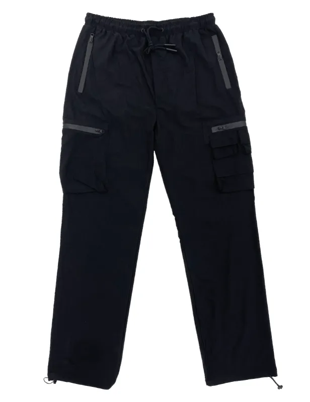 Black Adjustable Techwear Sweatpants sold by American Stitch