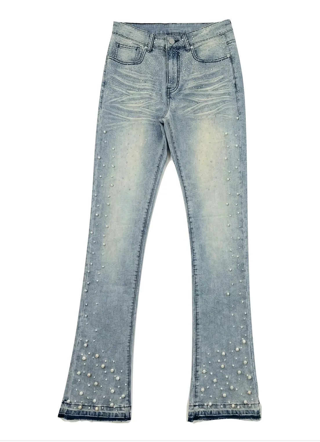 Rhinestone Slim-Fit Denim Jeans (Pre-order) sold by American Stitch product image thumbnail 3