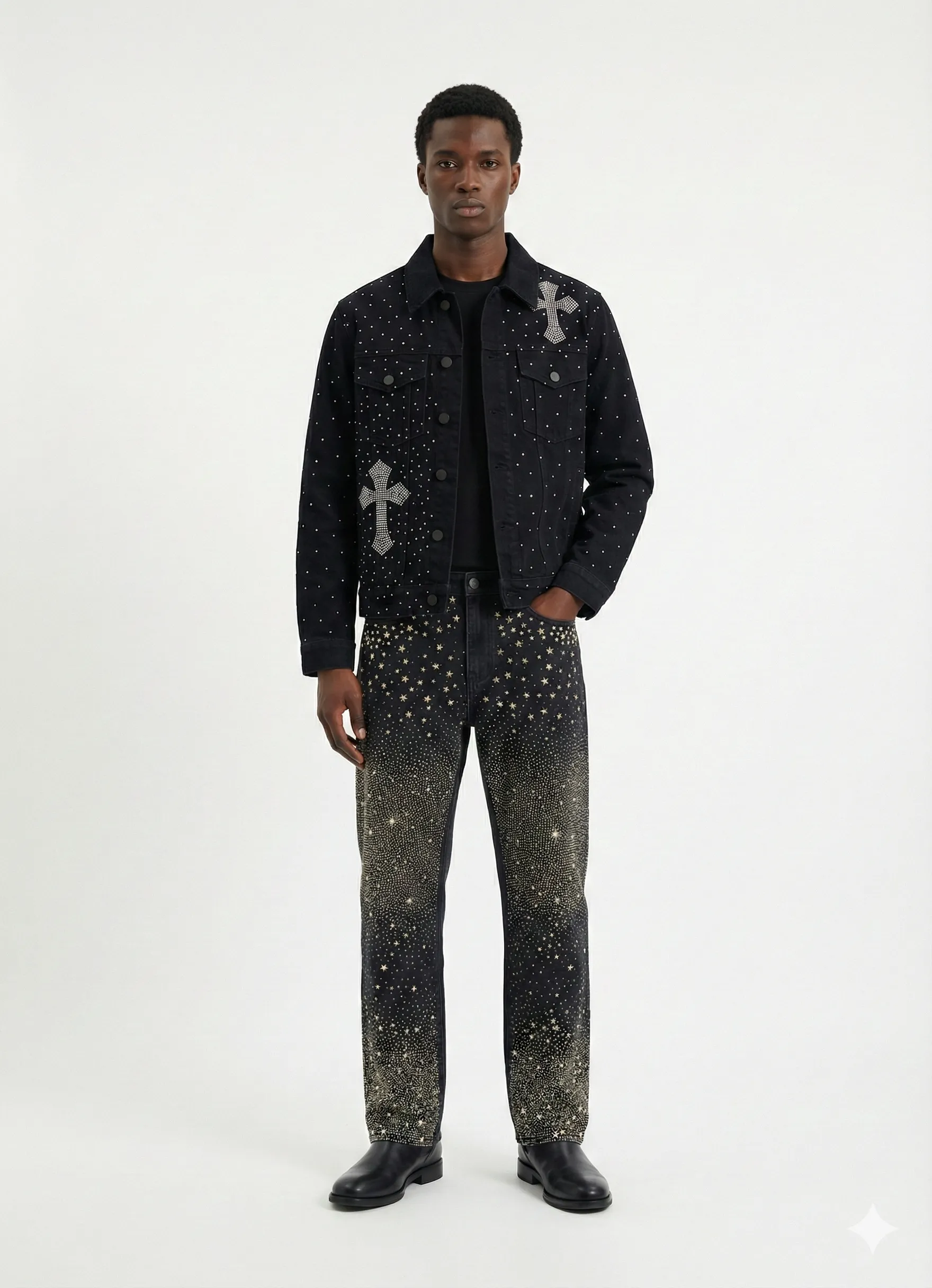 Cross Denim Jacket Black (Pre-order) sold by American Stitch product image thumbnail 2