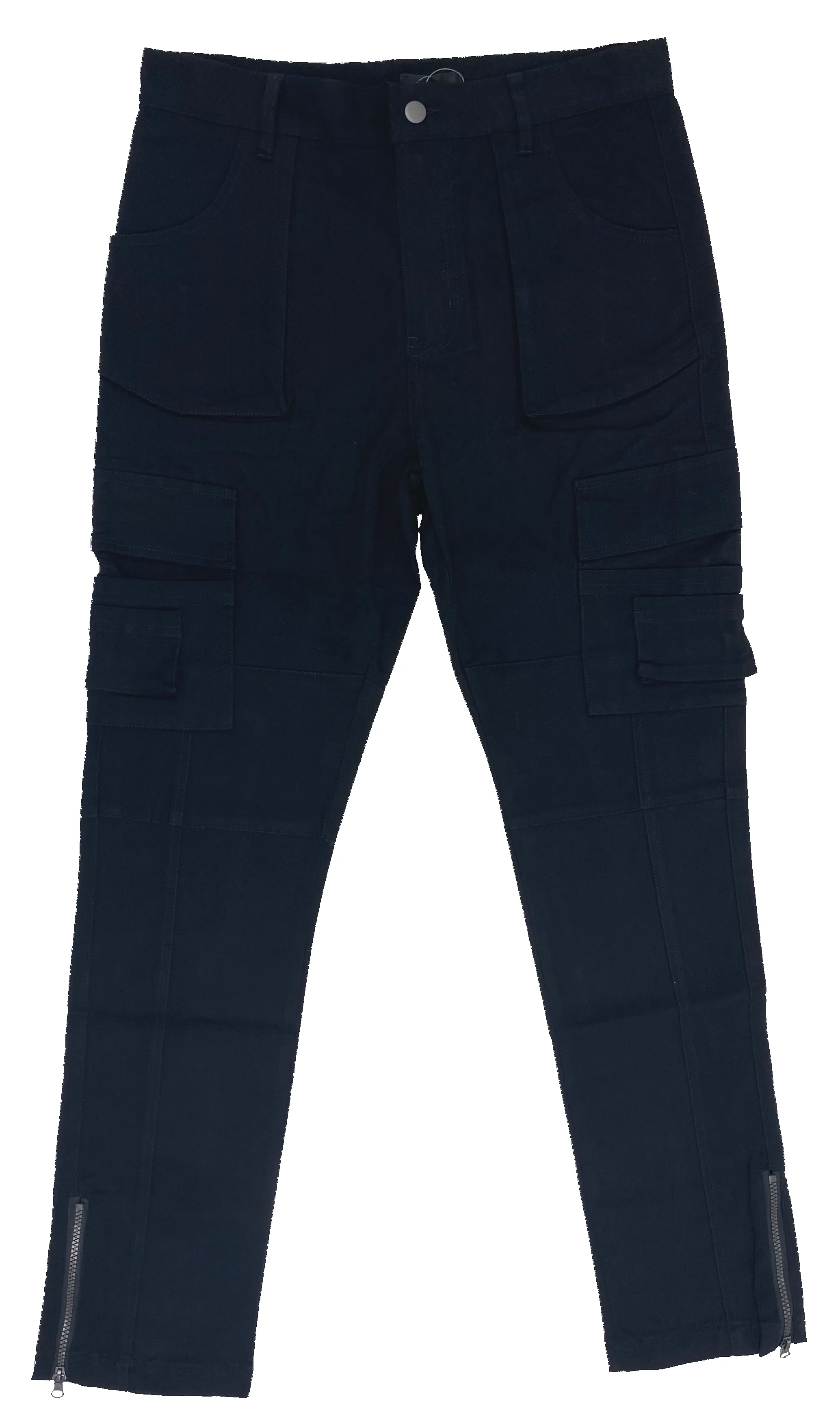 Black Tech Ankle-Zip Chinos sold by American Stitch