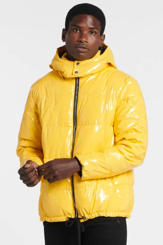Yellow Puffer Jacket sold by American Stitch