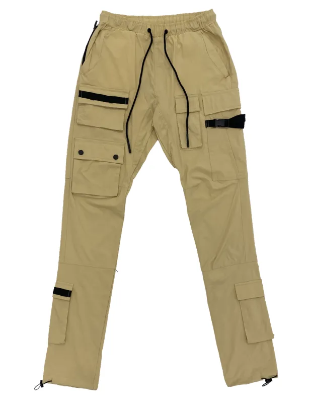 Tan Cargo Adjustable Tech Joggers sold by American Stitch