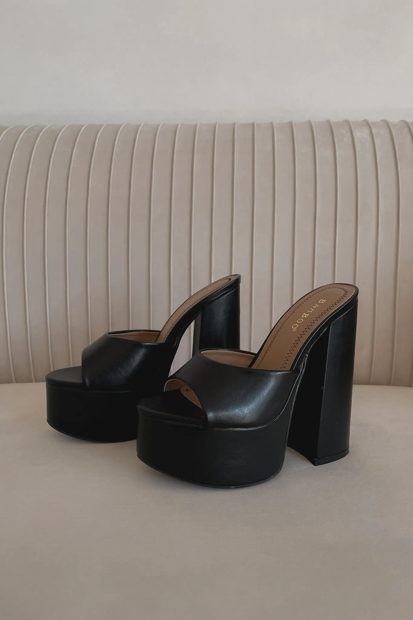 Elle Heeled Platform Sandal sold by American Threads