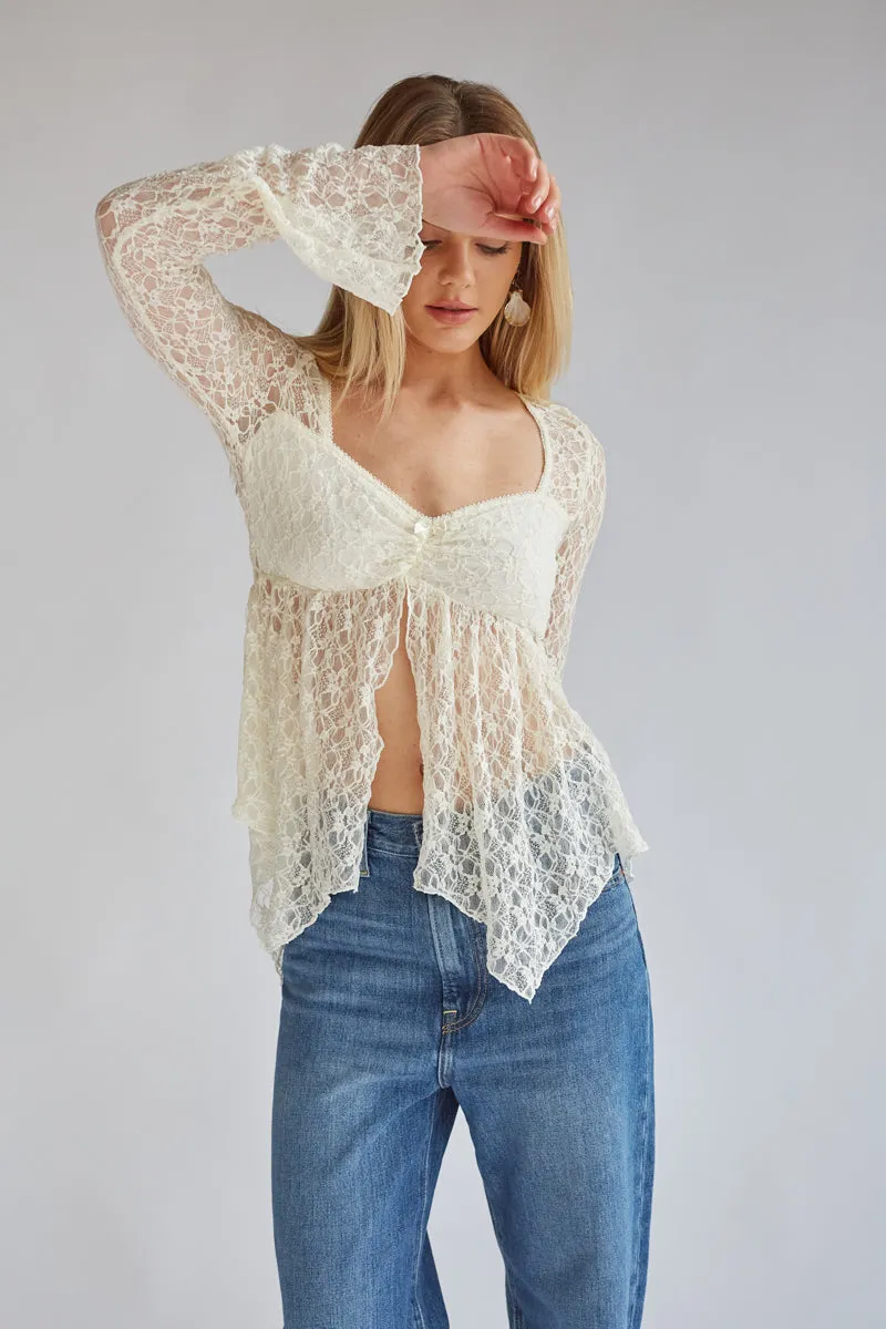 Gypsy Lace Bell Sleeve Top sold by American Threads product image thumbnail 4