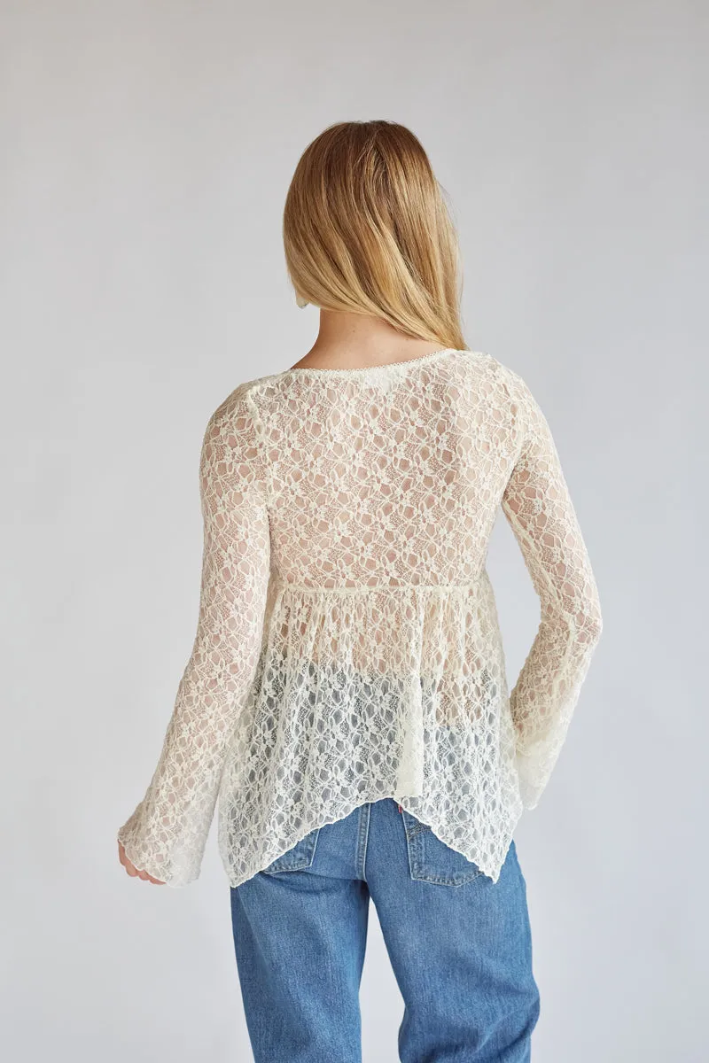 Gypsy Lace Bell Sleeve Top sold by American Threads product image thumbnail 2
