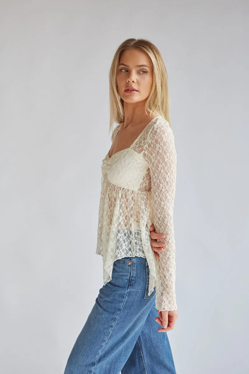 Gypsy Lace Bell Sleeve Top sold by American Threads product image thumbnail 3