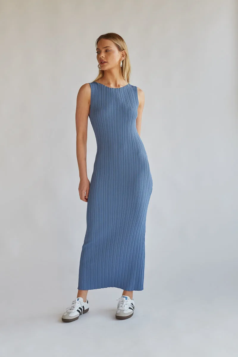 Dariann Sleeveless Ribbed Midi Dress sold by American Threads product image thumbnail 5