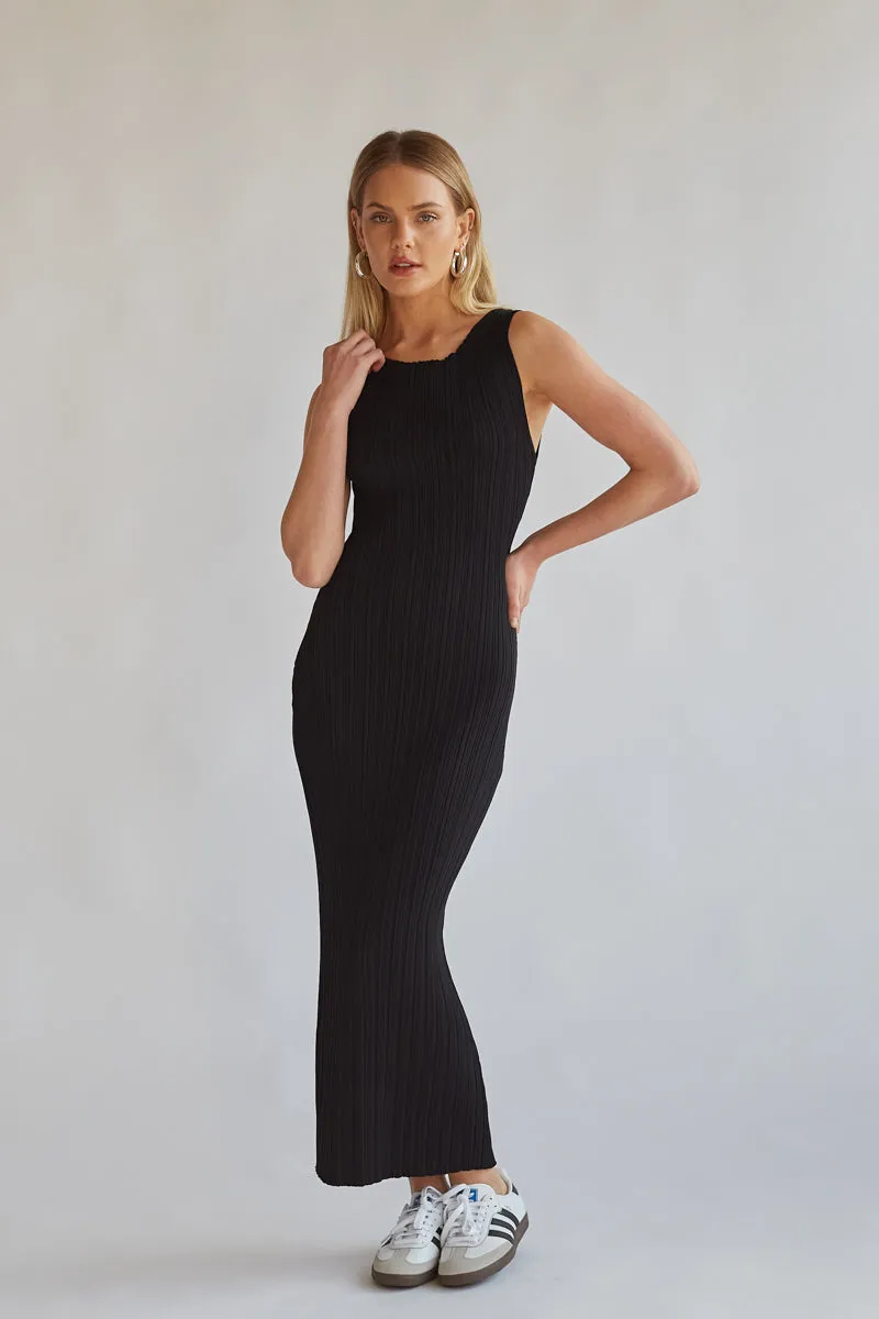 Dariann Sleeveless Ribbed Midi Dress sold by American Threads product image thumbnail 2