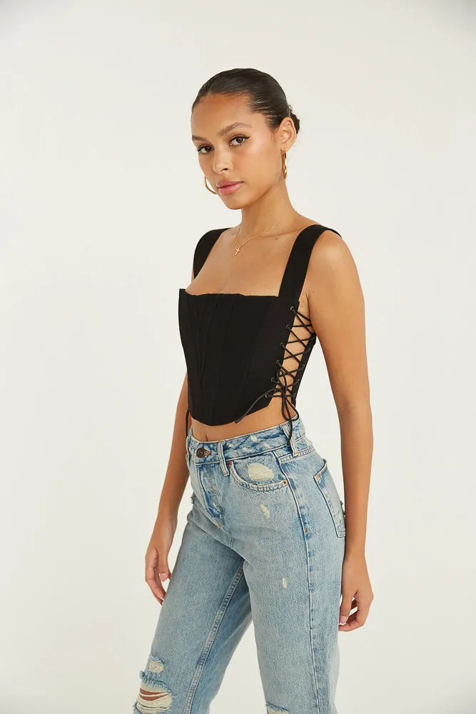 Kiko Corset Crop Top sold by American Threads product image thumbnail 3