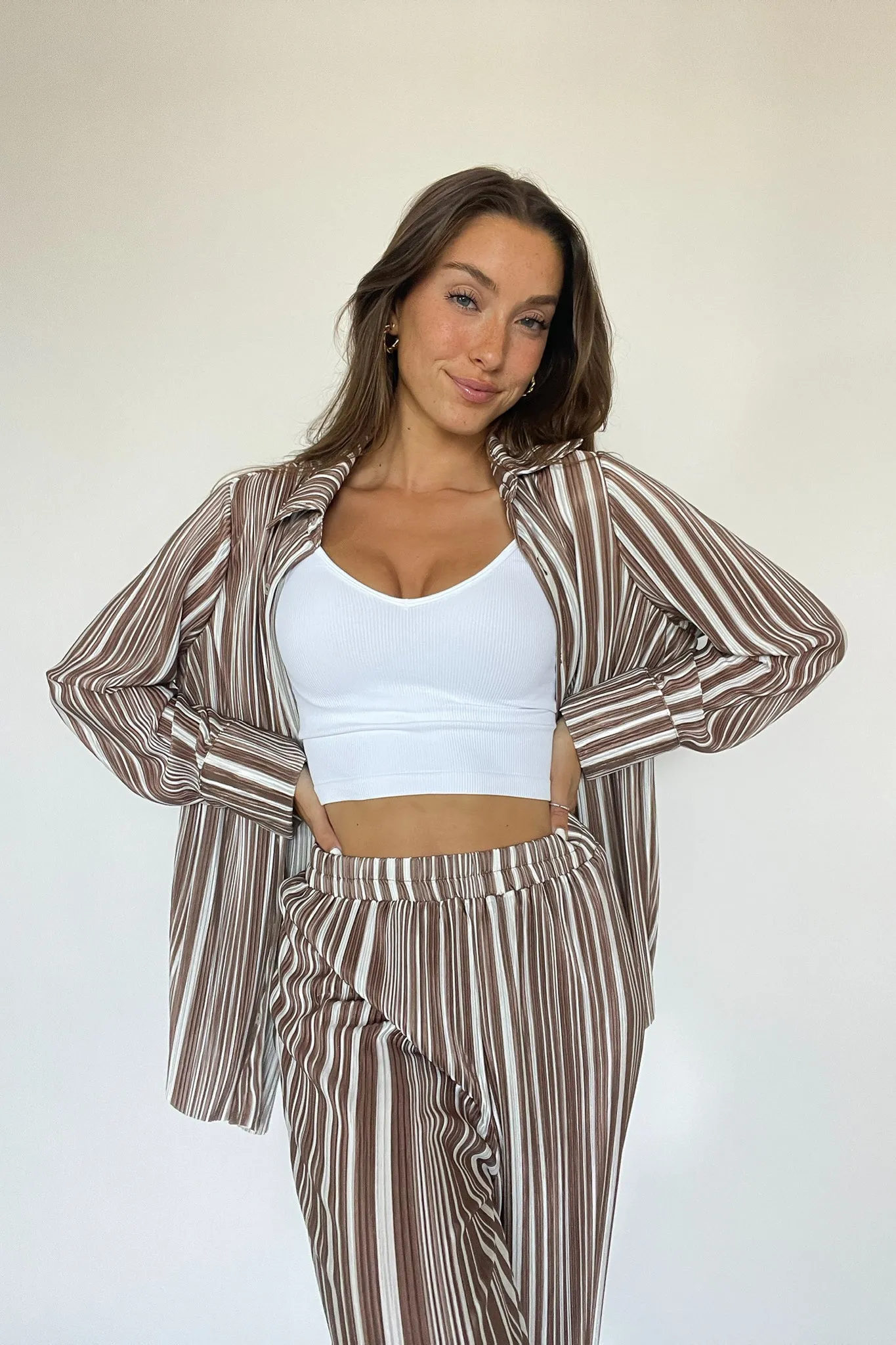 Amber Plisse Button Up Shirt sold by American Threads product image thumbnail 2