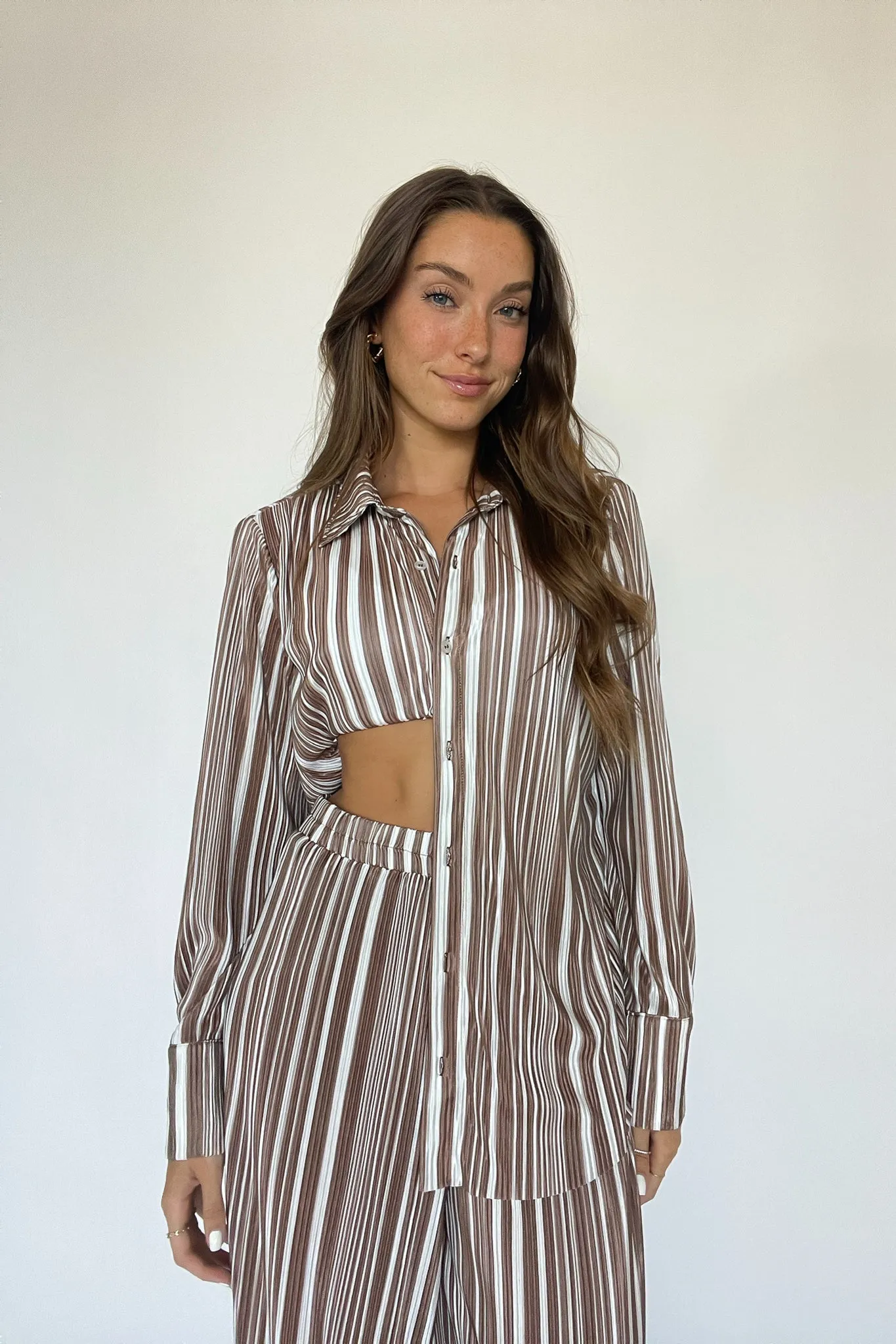 Amber Plisse Button Up Shirt sold by American Threads