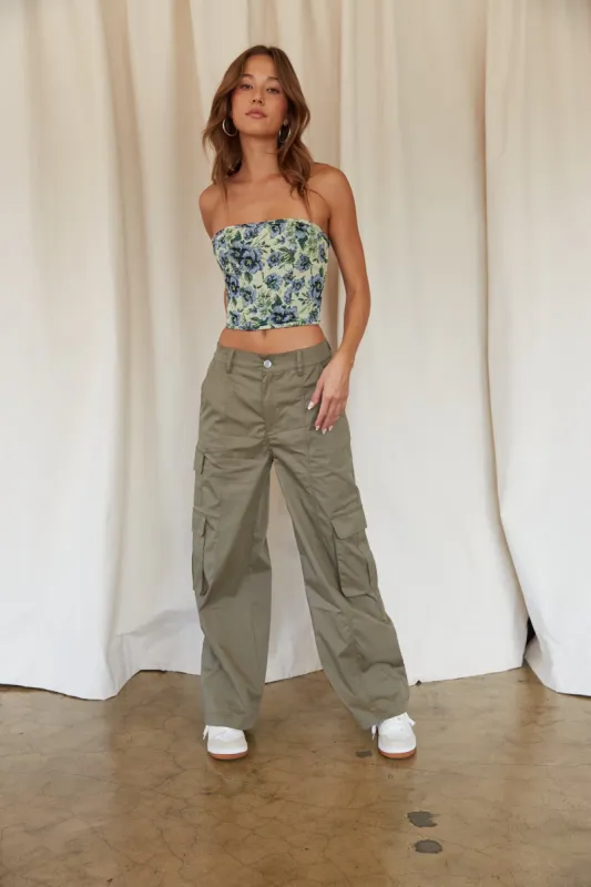 Thalia Wide Leg Cargo Pants sold by American Threads