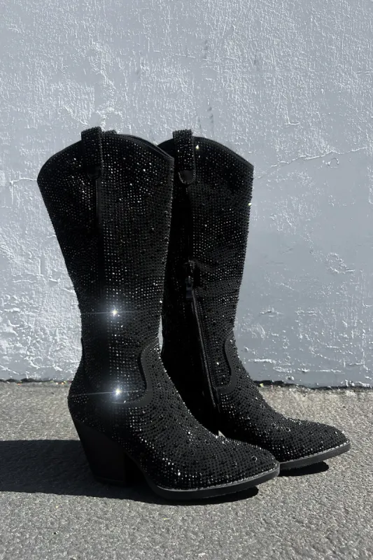 Zera Rhinestone Western Boots sold by American Threads