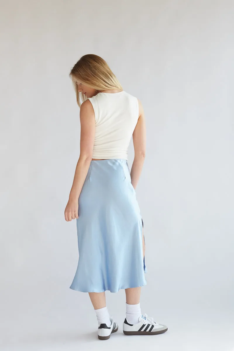 Eliza Satin Midi Skirt sold by American Threads product image thumbnail 3
