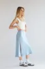 Eliza Satin Midi Skirt sold by American Threads