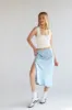 Eliza Satin Midi Skirt sold by American Threads