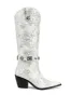 Azalea Wang Bavani Silver Jacquard Western Boots sold by American Threads