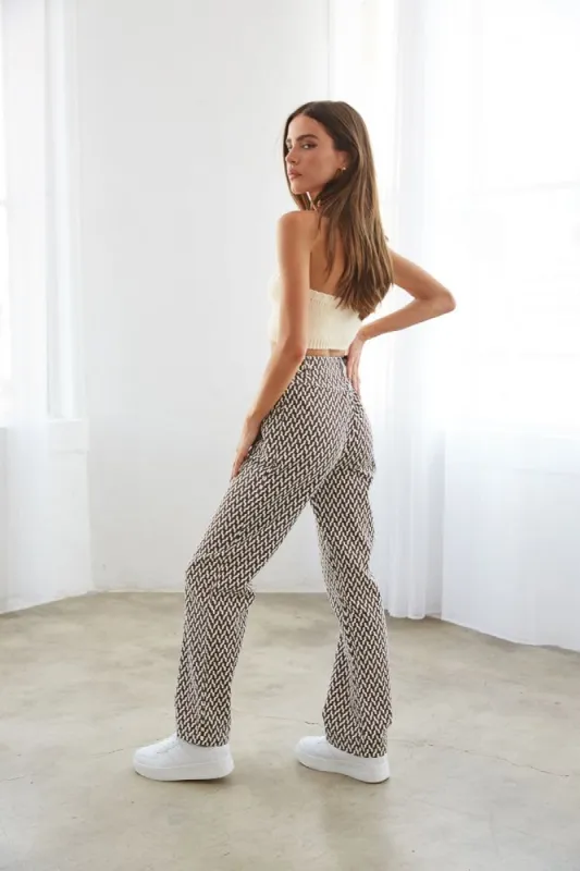 Ryder Printed Straight Jeans sold by American Threads